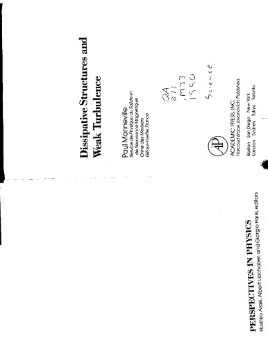 Dissipative Structures and Weak Turbulence