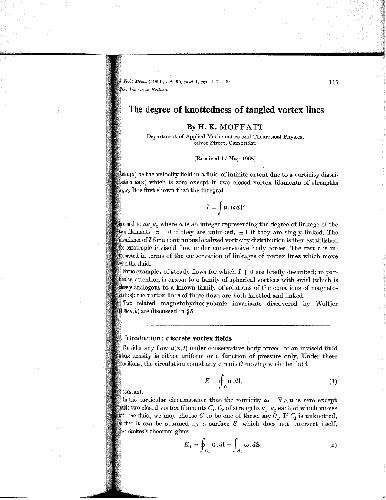 Knottedness and vortices