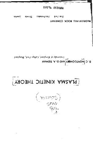 Plasma Kinetic Theory