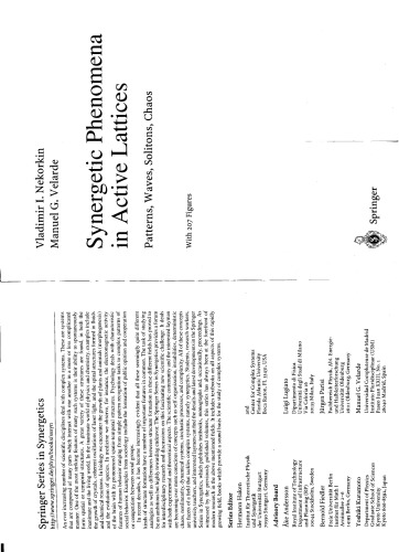 Synergetic phenomena in active lattices