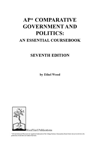 AP Comparative Government and Politics: An Essential Coursebook