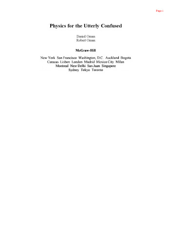 Physics For The Utterly Confused