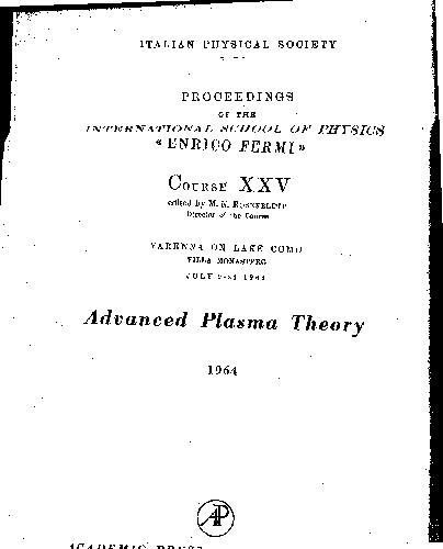 Advansed plasma theory