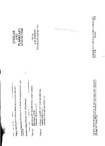 Stellar and Planetary Magnetism