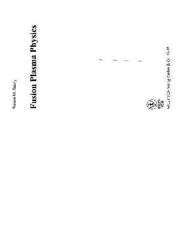 Fusion Plasma Physics