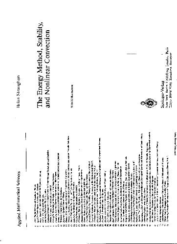 The energy method, stability and nonlinear convection