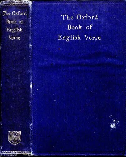 The Oxford Book of English Verse 1250-1900