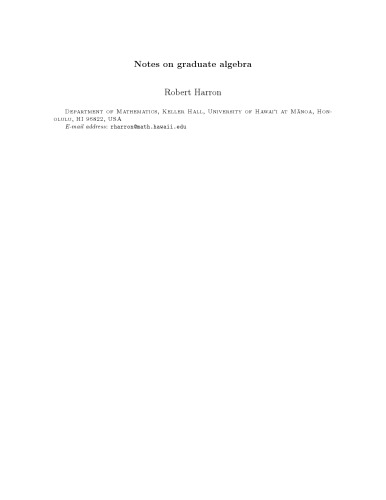 Notes on graduate algebra: fields and Galois theory [expository notes]
