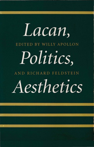 Lacan, Politics, Aesthetics