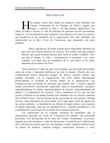 En Busca de la Libertad Cristiana