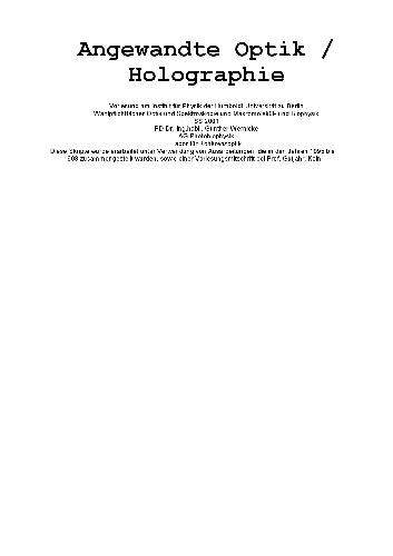 Angewandte Optik 001
