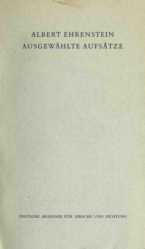 Ausgewählte Aufsätze