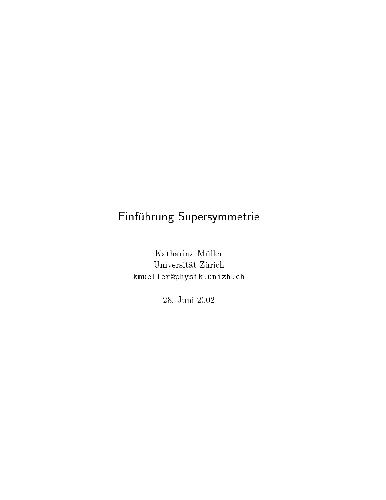 Einfuehrung Supersymmetrie 001