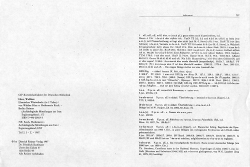 Elamisches Wörterbuch