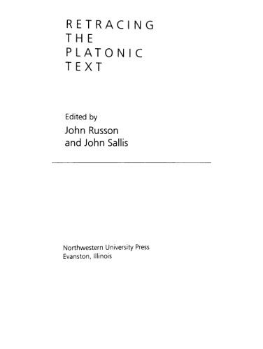 Retracing the Platonic Text