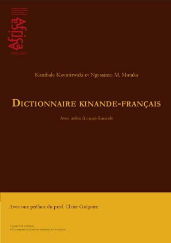 Dictionnaire kinande-français avec index français-kinande
