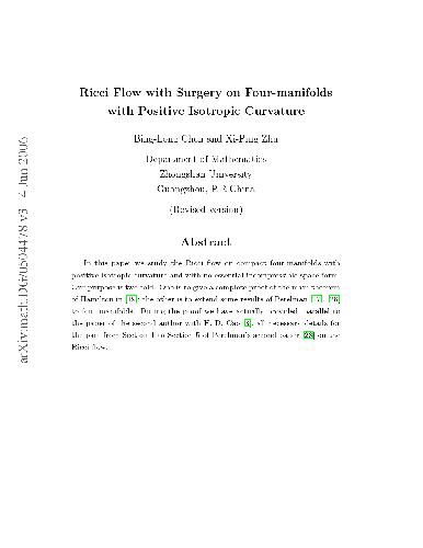 Ricci flow with surgery on four-manifolds with positive isotropic curvature