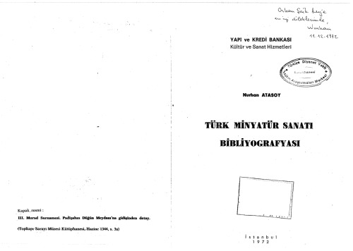 Türk Minyatür Sanatı Bibliyografyası