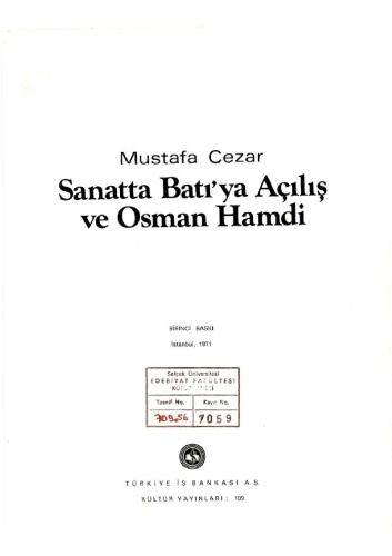 Sanatta Batıya Açılış ve Osman Hamdi