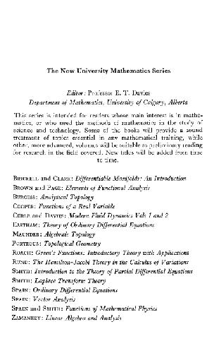 Differentiable manifolds