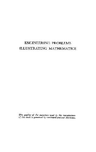 Engineering problems illustrating mathematics