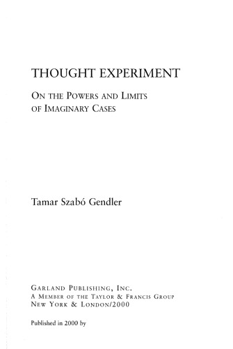 Thought Experiment: On the Powers and Limits of Imaginary Cases