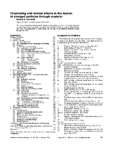 Channeling and related effects in the motion of charged particles through crystals