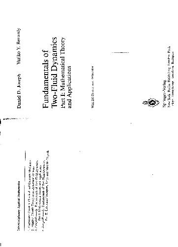 Fundamentals of two-fluid dynamics, Mathematical theory and applications