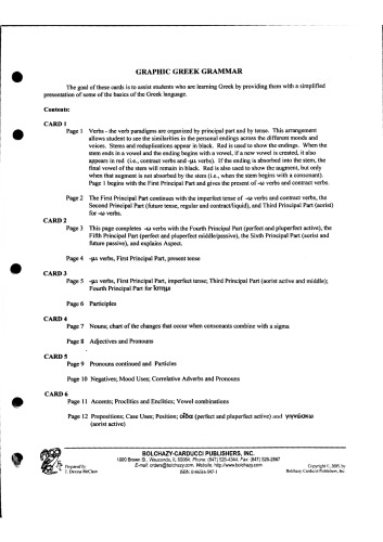 Graphic Greek Grammar