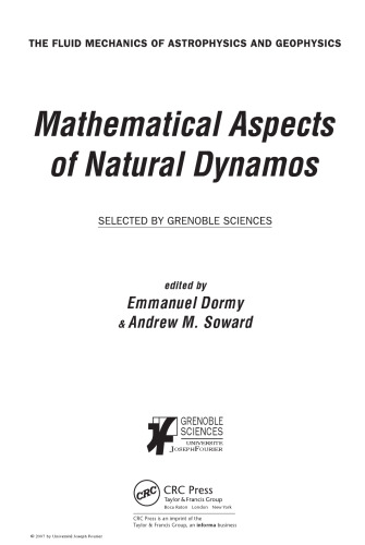 Mathematical aspects of natural dynamos