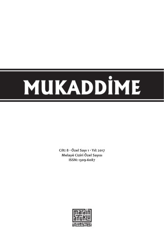 Melayê Cizîrî (Mukaddime Special Issue)