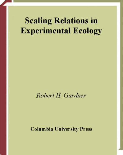 Scaling Relations in Experimental Ecology