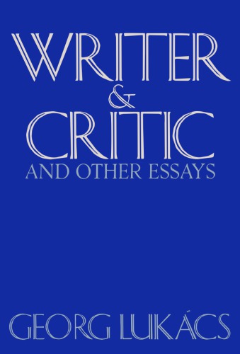 Writer and Critic and other Essays
