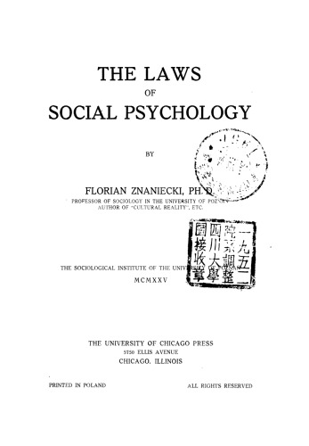 The Laws of Social Psychology
