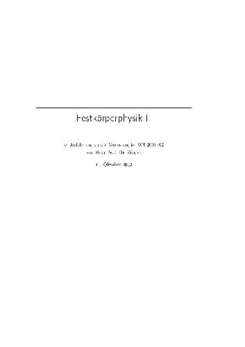 Festkoerperphysik 001