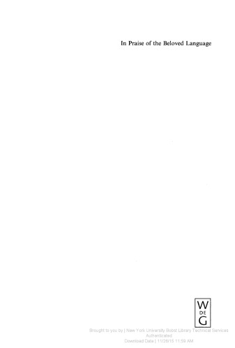 In praise of the beloved language