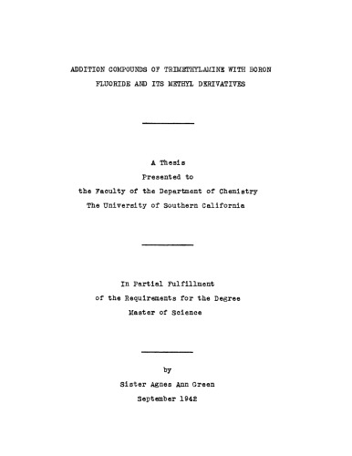 Addition compounds of trimethylamine with boron fluoride and its methyl derivatives