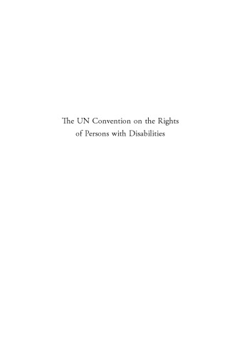 The UN Convention on the Rights of Persons With Disabilities: European and Scandinavian Perspectives