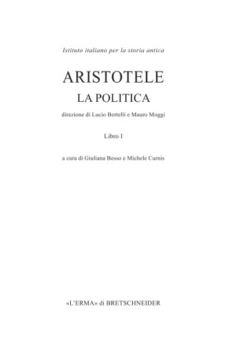 La politica, Libro I