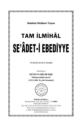 Tam ilmihal Seadet-i Ebediyye