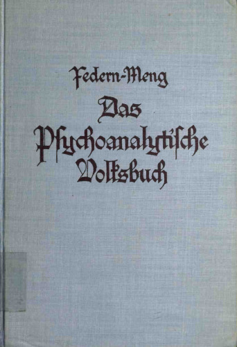 Das psychoanalytische Volksbuch