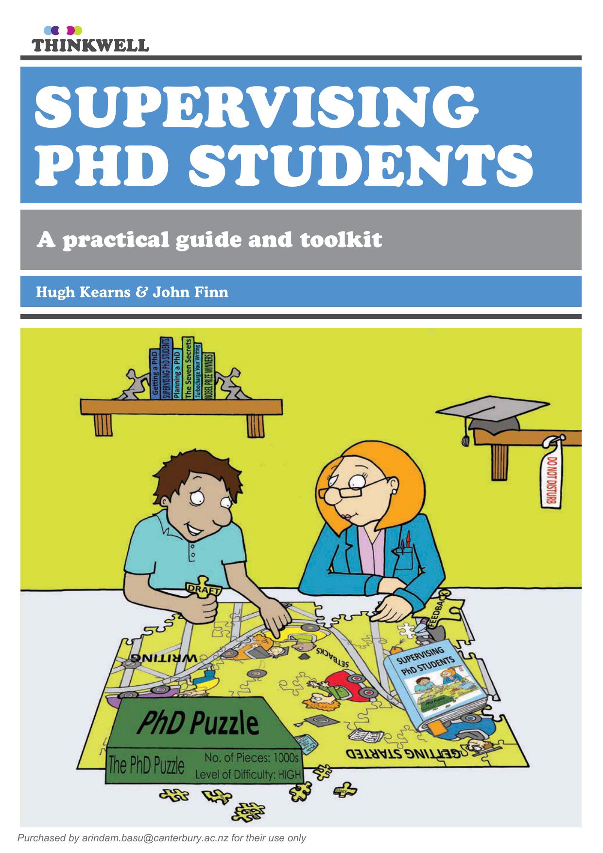 Supervising PhD students
