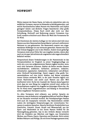 Duden. Lexikon der Vornamen. Herkunft, Bedeutung und Gebrauch von über 8000 Vornamen
