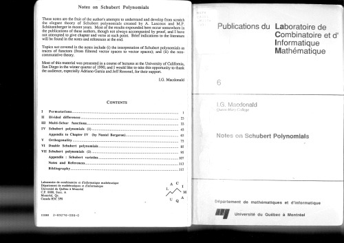 Notes on Schubert polynomials