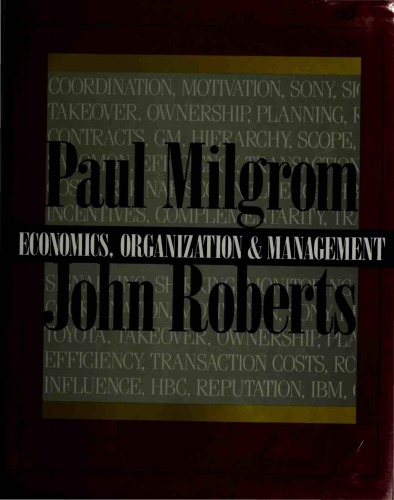 Economics, Organization, and Management
