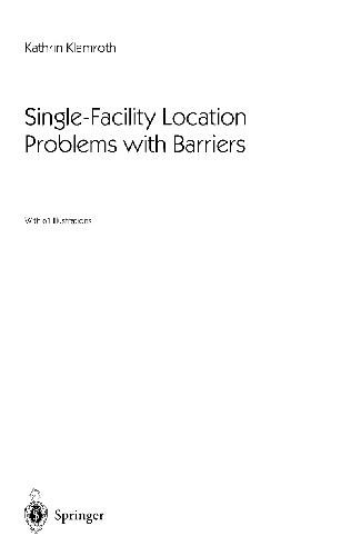 Single-Facility Location Problems with Barriers