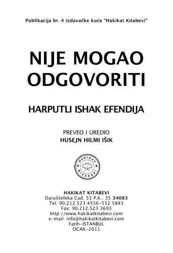 Nije Mogao Odgovoriti