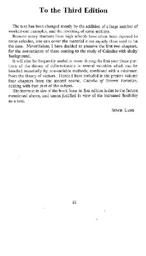 A first course in calculus