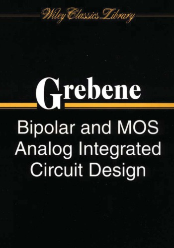 Bipolar and MOS Analog Integrated Circuits Design