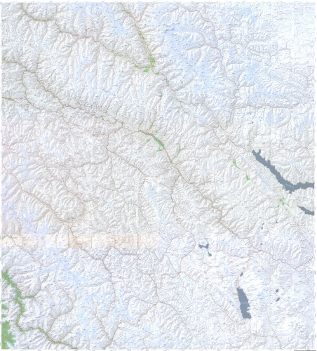 Trekking map Ladakh-Zanskar: North+Center+South (3 in 1)